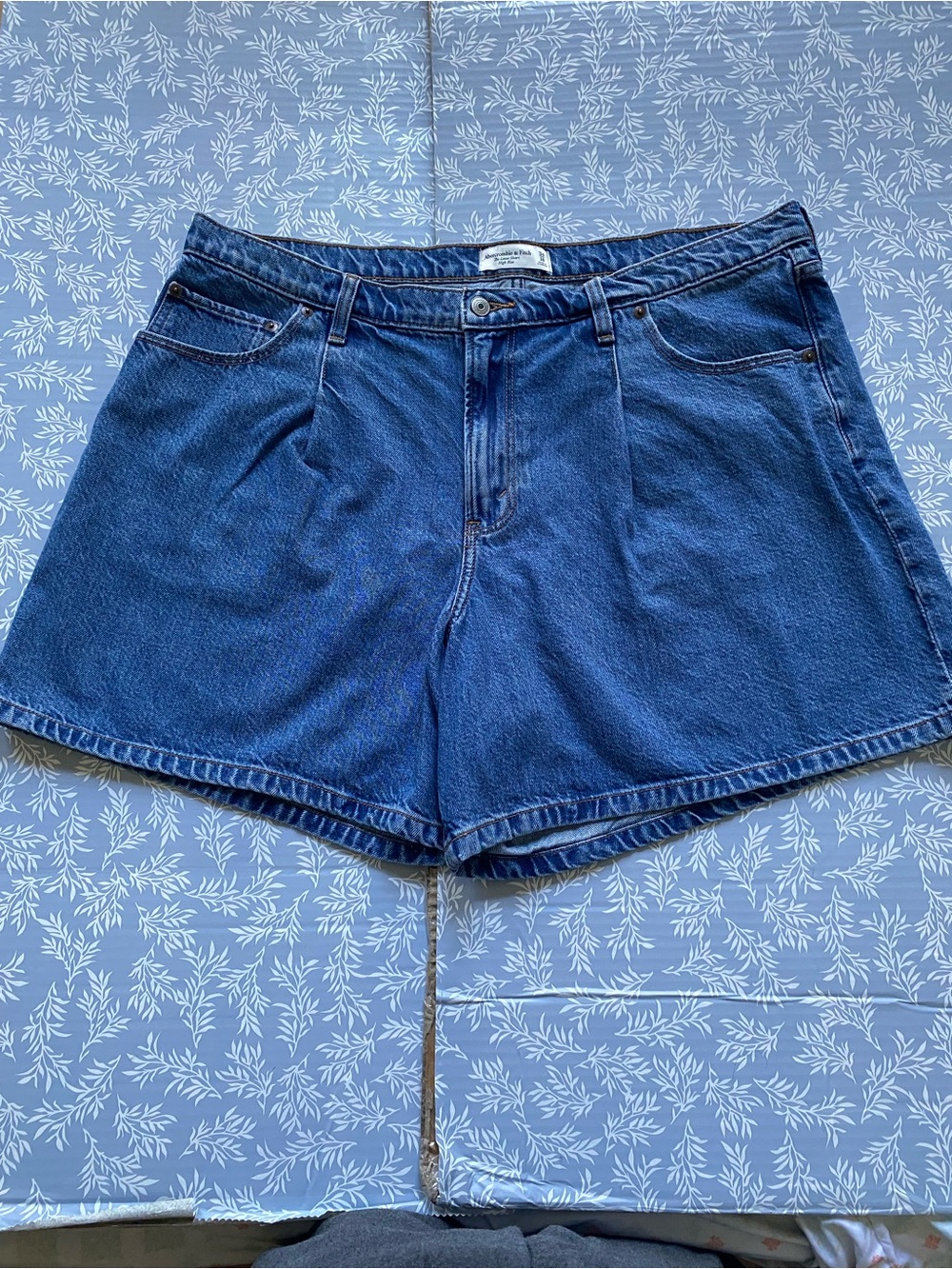 Abercrombie & Fitch Dark Blue Denim Jean Shorts
